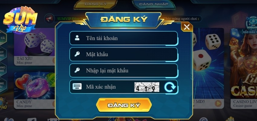 Hướng Dẫn Đăng Ký Sumvip - Bắt Đầu Hành Trình Thú Vị