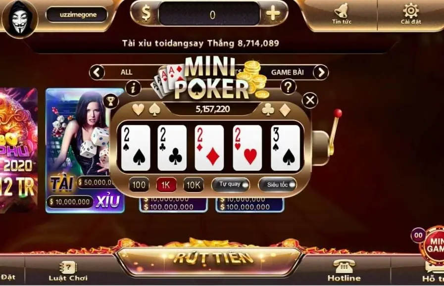 Khám Phá Nổ Hũ Mini Poker - Trò Chơi Thú Vị Của Dân Chơi Cá Cược